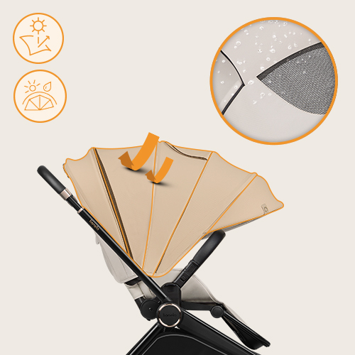 Lionelo Mika Plus Beige Sand — Buggy
